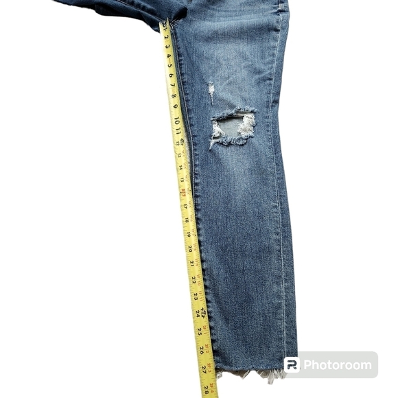 Judy Blue Mid-rise Skinny Fit Jeans Destroyed Stretch Denim Size 13 / 31 - Picture 6 of 9